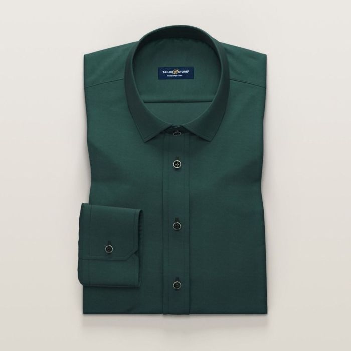 Green mens dress shirt