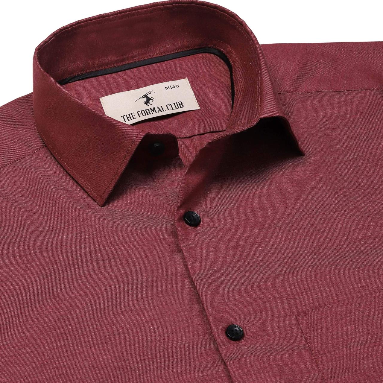 Solid color dress shirts men's