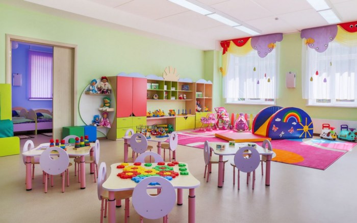 How to decorate a preschool office