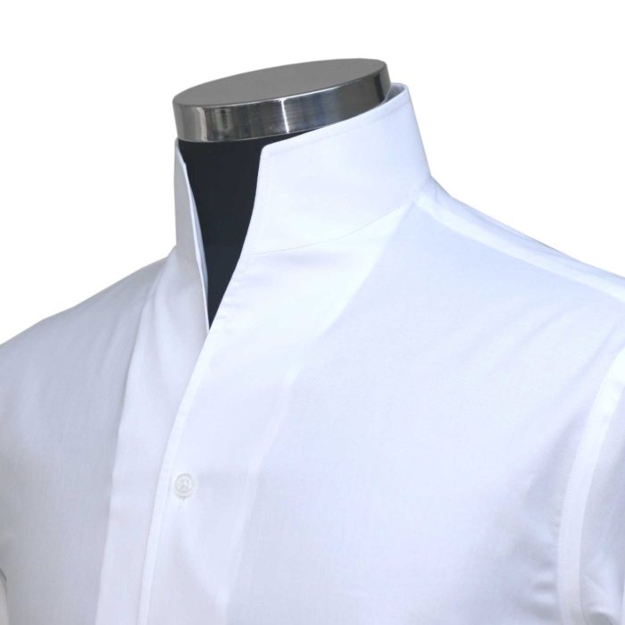 Mens no collar dress shirts