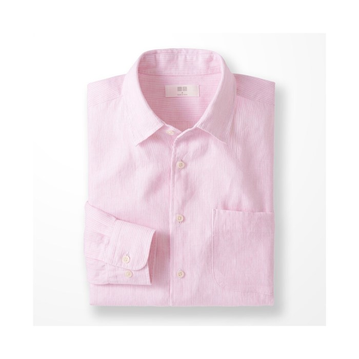 Rose pink men's dress shirt