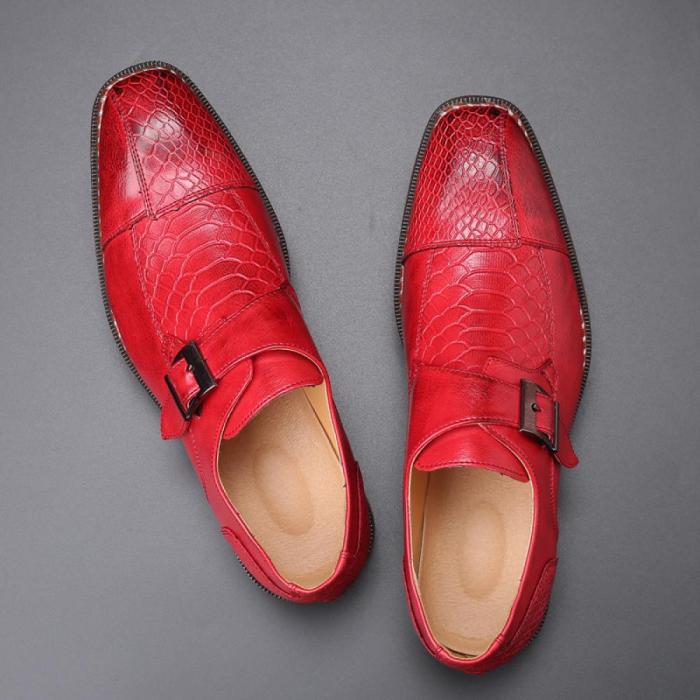 Red sole men's dress shoes